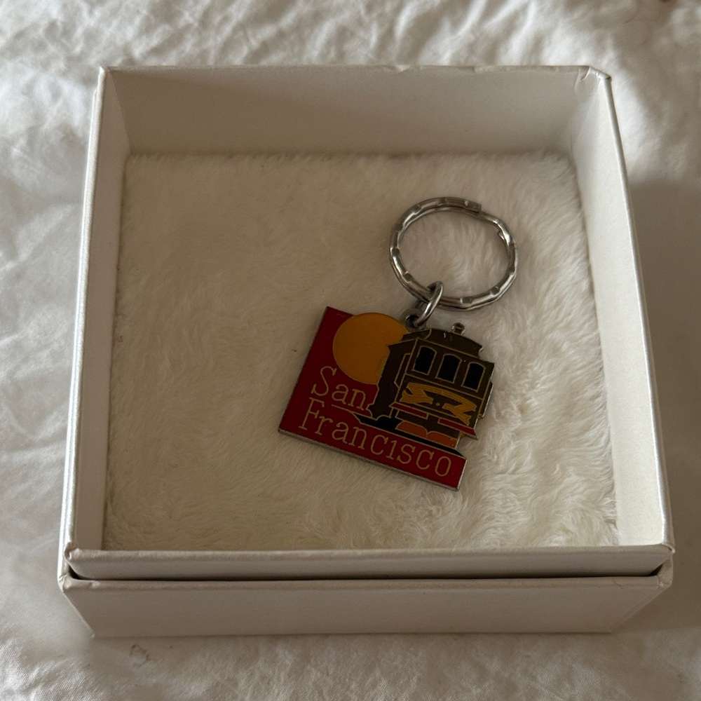 San Francisco Key Chain trip vacation keychain fran train trolly